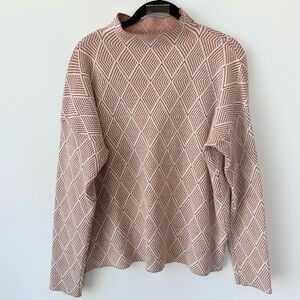 H by Halston Mock Turtleneck Sweater size XL